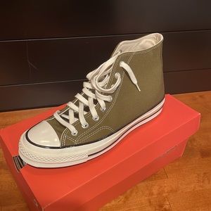 High top Converse - olive green